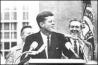 JFK with Governor Connally at right